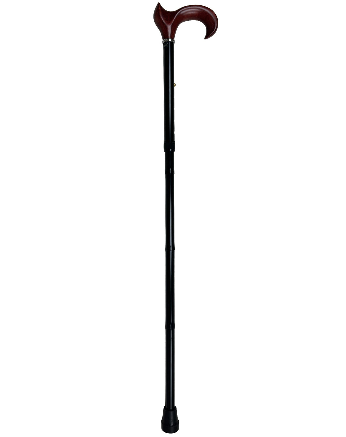 Mahogany Maple Ergonomic Cane: Folding Adjustable Black Folding Canes - Tophatter Daily Deals