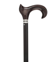 Luxury Cocobolo & Ebony Cane: Ergonomic, Pewter Rose Collar Anatomically Correct - Tophatter Daily Deals