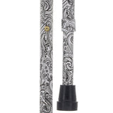 Black & White: Comfort Grip Adjustable Offset Walking Cane Adjustable Walking Canes - Tophatter Daily Deals