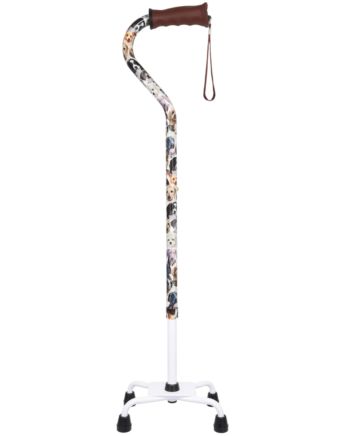 Dog Lovers: Supportive Quad Base Cane - Comfort Grip Dog Walking Canes - Tophatter Daily Deals
