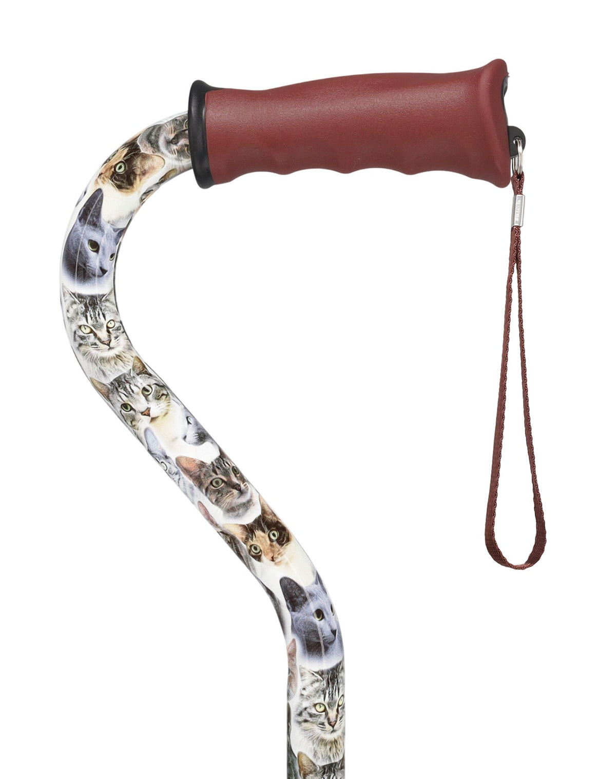 Cat Lovers: Supportive Designer Quad Base Cane - Comfort Grip Cat Walking Canes - Tophatter Daily Deals