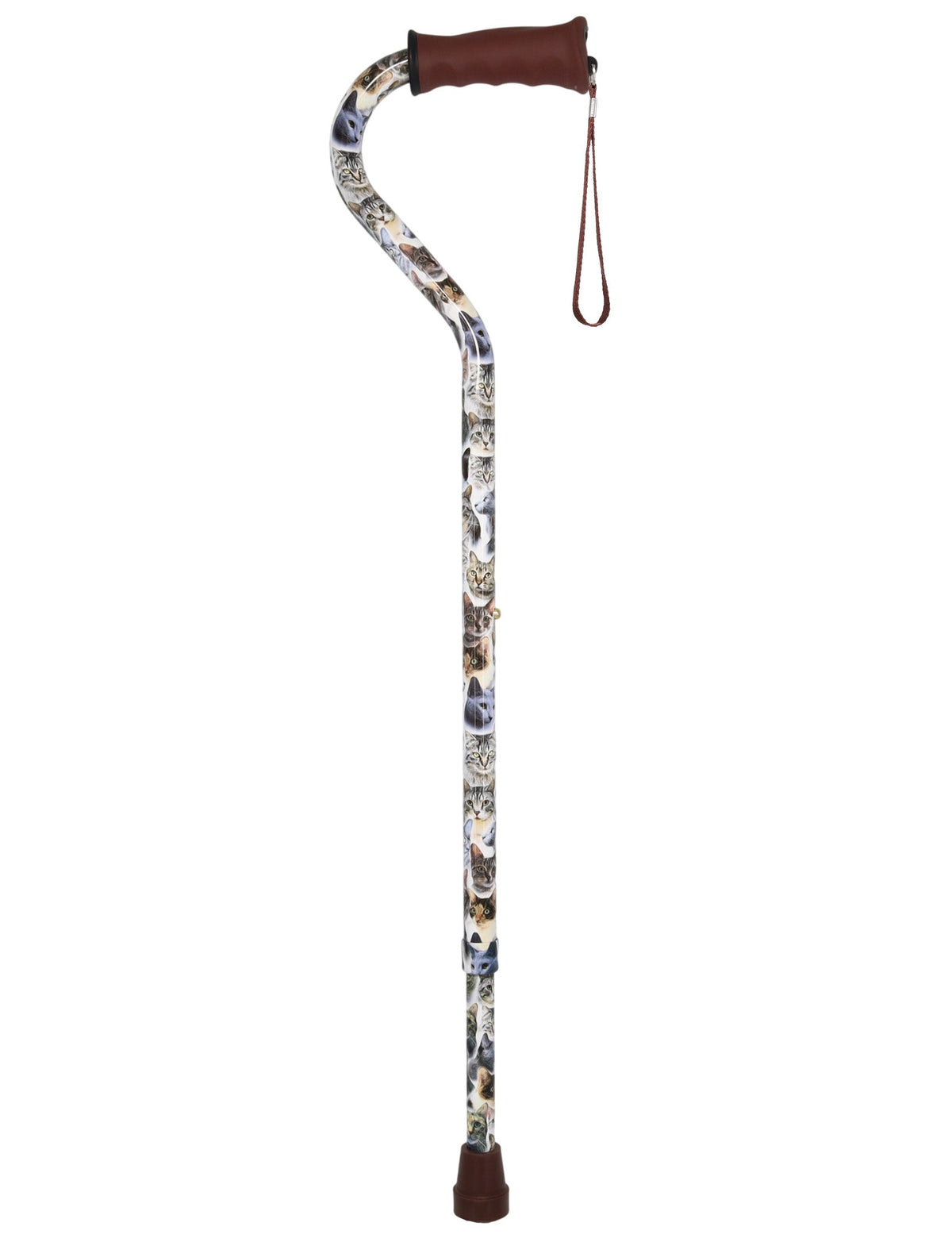 Cat Lovers: Designer Cane: Adjustable, Comfort Grip Cat Walking Canes - Tophatter Daily Deals