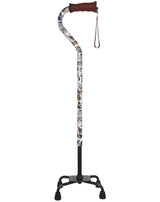 Cat Lovers: Supportive Designer Quad Base Cane - Comfort Grip Cat Walking Canes - Tophatter Daily Deals