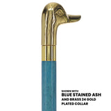 Premium Brass Duck Handle Cane: Stained Custom Color Shaft Bird Walking Canes - Tophatter Daily Deals