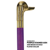 Premium Brass Duck Handle Cane: Stained Custom Color Shaft Bird Walking Canes - Tophatter Daily Deals