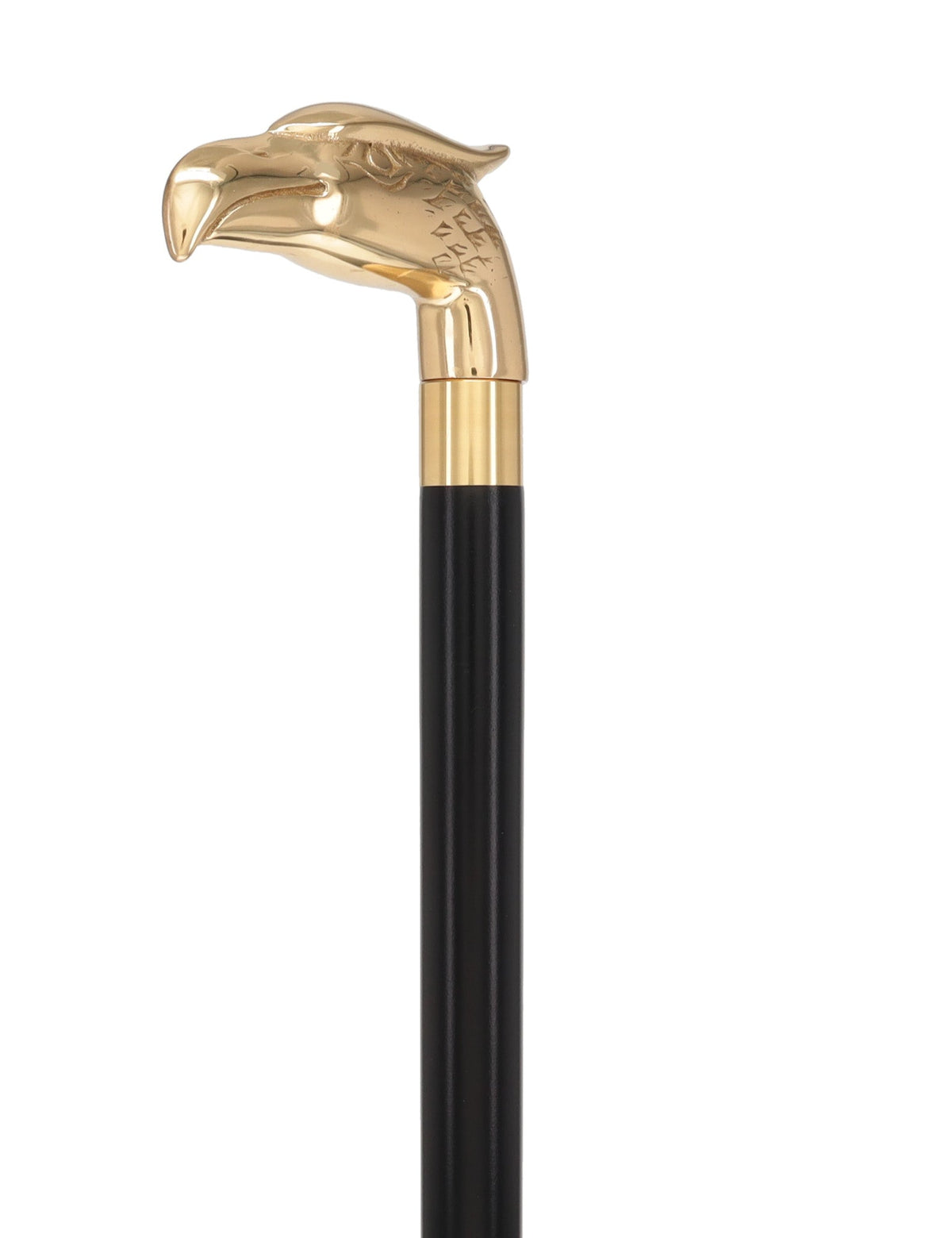 Brass Eagle Handle Walking Cane w/ Custom Shaft and Collar Bird Walking Canes - Tophatter Daily Deals