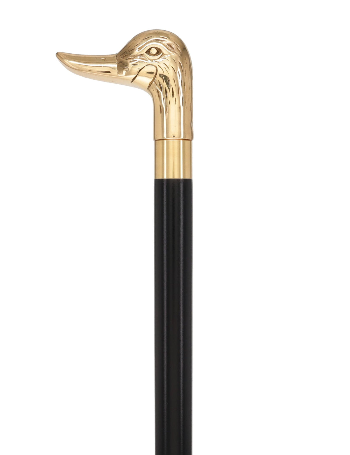 Premium Brass Duck Handle Walking Cane: Custom Shaft & Collar Bird Walking Canes - Tophatter Daily Deals