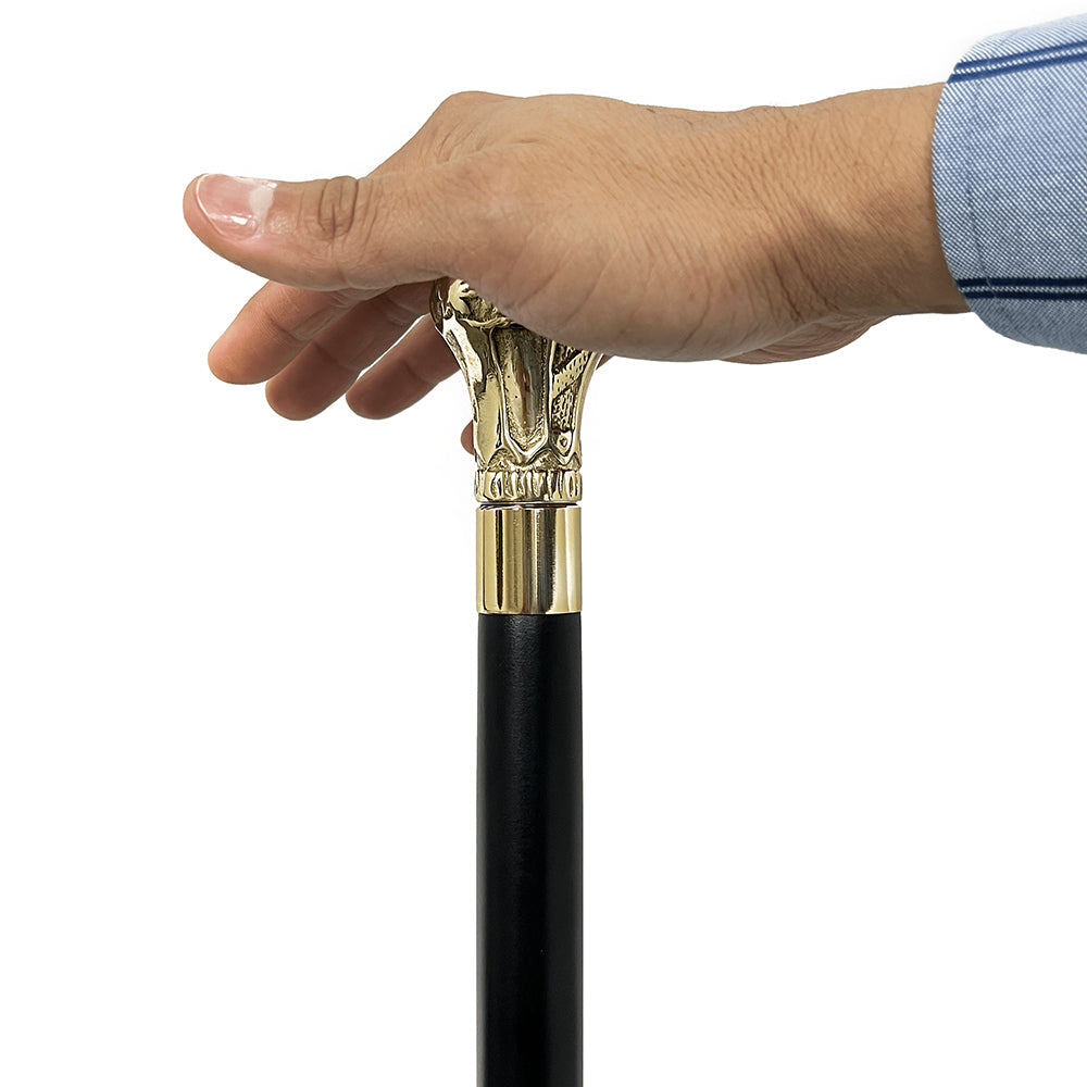 Bat Masterson Premium Brass Knob Cane: Legendary Replica Brass Walking Canes - Tophatter Daily Deals
