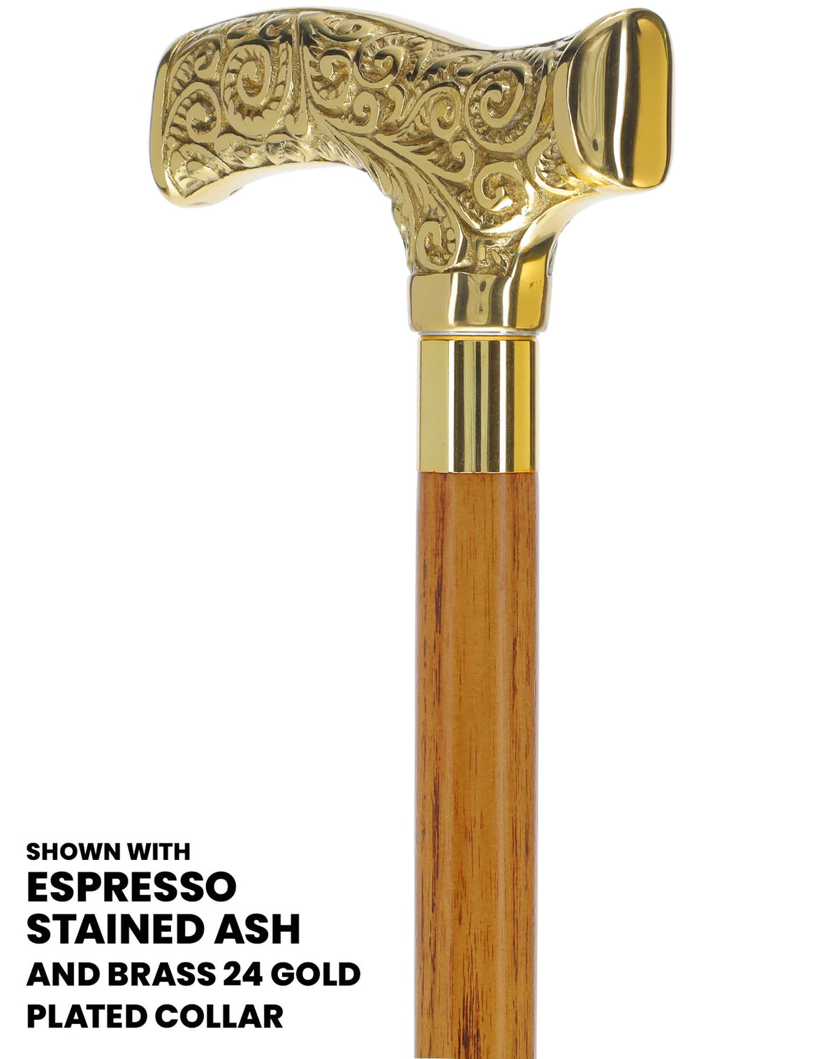 Make It Yours: Premium Brass Cane w/ Personalized Engraving Walking Cane Engraving - Tophatter Daily Deals