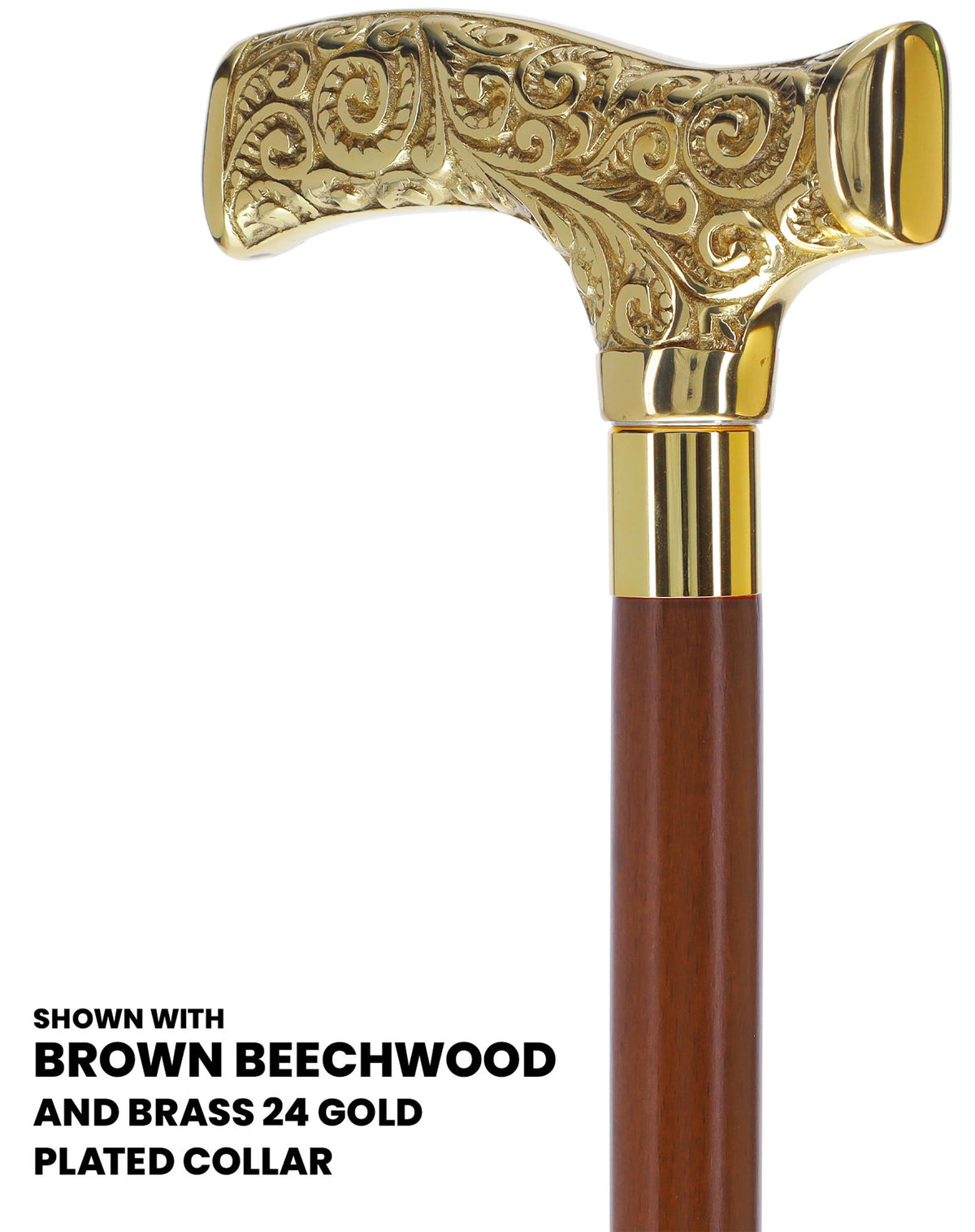 Make It Yours: Premium Brass Cane w/ Personalized Engraving Walking Cane Engraving - Tophatter Daily Deals