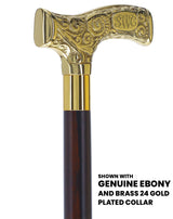 Make It Yours: Premium Brass Cane w/ Personalized Engraving Walking Cane Engraving - Tophatter Daily Deals