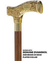 Make It Yours: Premium Brass Cane w/ Personalized Engraving Walking Cane Engraving - Tophatter Daily Deals