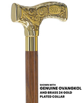 Make It Yours: Premium Brass Cane w/ Personalized Engraving Walking Cane Engraving - Tophatter Daily Deals