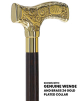 Make It Yours: Premium Brass Cane w/ Personalized Engraving Walking Cane Engraving - Tophatter Daily Deals