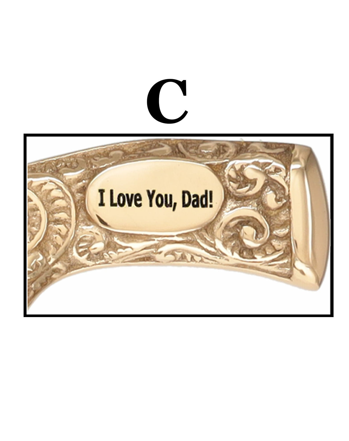 Father's Day Engraved Premium Brass Fritz Handle Walking Cane Walking Cane Engraving - Tophatter Daily Deals