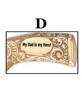 Father's Day Engraved Premium Brass Fritz Handle Walking Cane Walking Cane Engraving - Tophatter Daily Deals