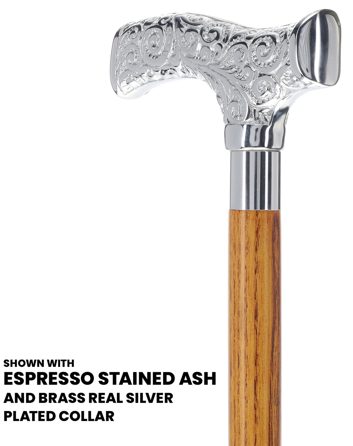 Make It Yours: Premium Chrome Cane w/ Personalized Engraving Walking Cane Engraving - Tophatter Daily Deals