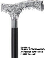 Make It Yours: Premium Chrome Cane w/ Personalized Engraving Walking Cane Engraving - Tophatter Daily Deals