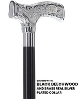 Make It Yours: Premium Chrome Cane w/ Personalized Engraving Walking Cane Engraving - Tophatter Daily Deals