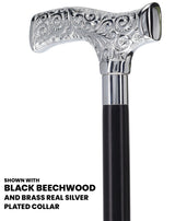 Make It Yours: Premium Chrome Cane w/ Personalized Engraving Walking Cane Engraving - Tophatter Daily Deals
