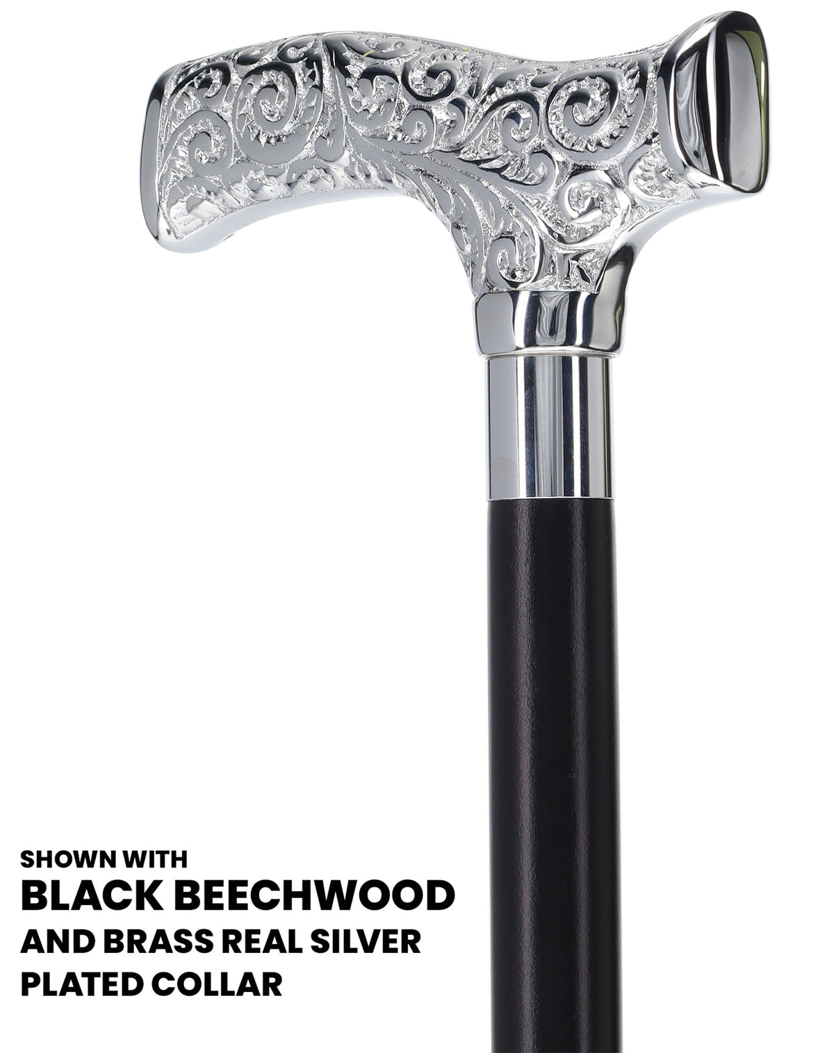 Make It Yours: Premium Chrome Cane w/ Personalized Engraving Walking Cane Engraving - Tophatter Daily Deals