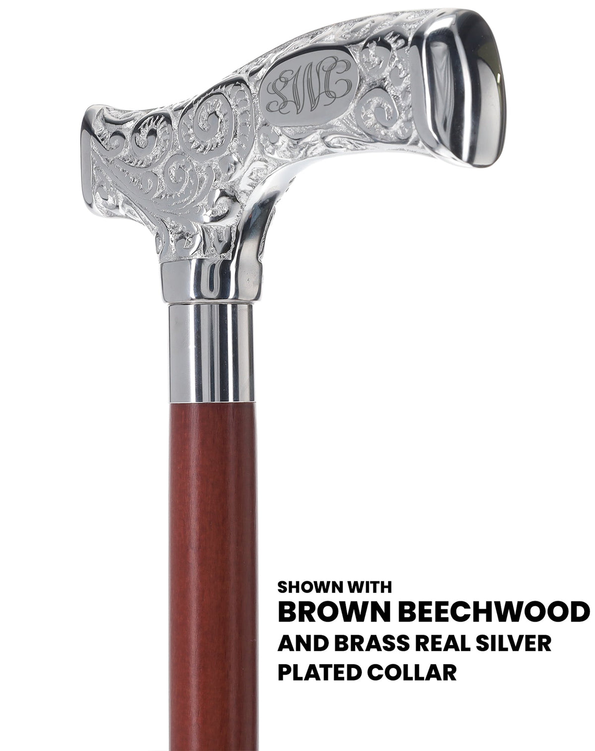 Make It Yours: Premium Chrome Cane w/ Personalized Engraving Walking Cane Engraving - Tophatter Daily Deals