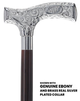 Make It Yours: Premium Chrome Cane w/ Personalized Engraving Genuine Ebony (+$170.00) Walking Cane Engraving - Tophatter Daily Deals