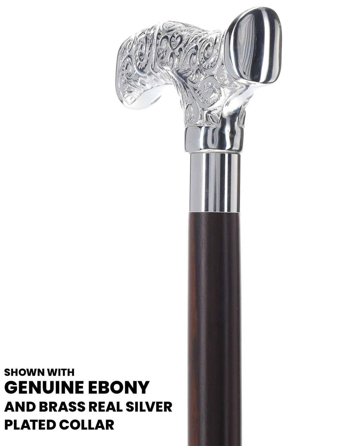 Make It Yours: Premium Chrome Cane w/ Personalized Engraving Walking Cane Engraving - Tophatter Daily Deals