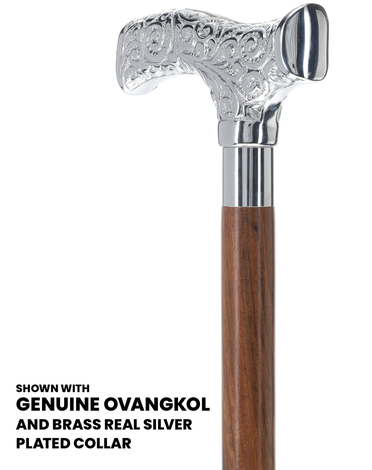 Make It Yours: Premium Chrome Cane w/ Personalized Engraving Walking Cane Engraving - Tophatter Daily Deals