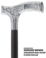 Make It Yours: Premium Chrome Cane w/ Personalized Engraving Genuine Wenge (+$28.00) Walking Cane Engraving - Tophatter Daily Deals