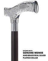 Make It Yours: Premium Chrome Cane w/ Personalized Engraving Walking Cane Engraving - Tophatter Daily Deals