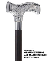 Make It Yours: Premium Chrome Cane w/ Personalized Engraving Walking Cane Engraving - Tophatter Daily Deals