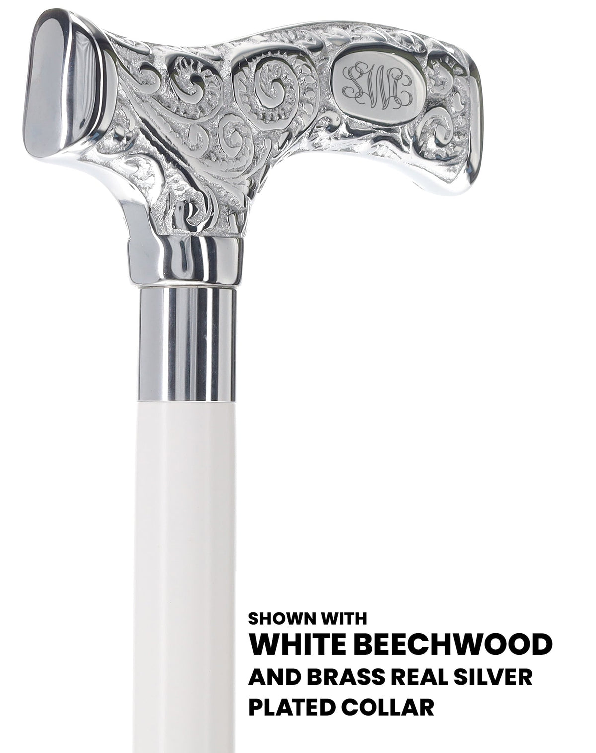 Make It Yours: Premium Chrome Cane w/ Personalized Engraving Walking Cane Engraving - Tophatter Daily Deals