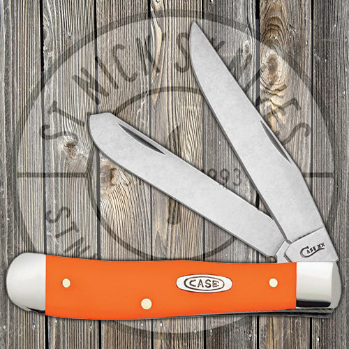 Case Trapper - Synthetic Orange Bone Handle - 80500 Traditional Knives - Tophatter Daily Deals