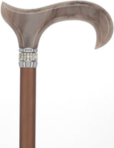 Mocha Rhinestone Pearlz Adjustable Orthopedic Derby Cane Adjustable Walking Canes - Tophatter Daily Deals