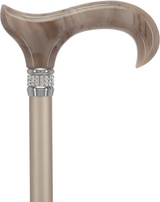 Exquisite Rhinestone Pearlz Adjustable Orthopedic Derby Cane Pearl Swirl Lucite Designer Walking Canes - Tophatter Daily Deals