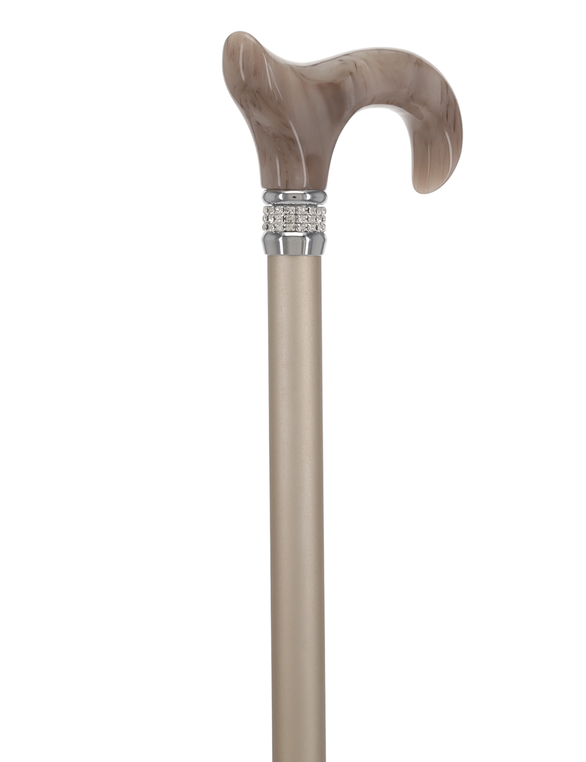 Exquisite Rhinestone Pearlz Adjustable Orthopedic Derby Cane Pearl Swirl Lucite Designer Walking Canes - Tophatter Daily Deals