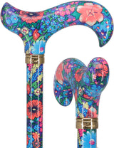 Chic Adjustable Cane - Everlasting Delight Patterned Handle Adjustable Walking Canes - Tophatter Daily Deals
