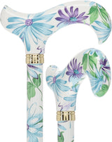 Heavenly Gardens: Designer Adjustable Cane w/ Patterned Handle Adjustable Walking Canes - Tophatter Daily Deals
