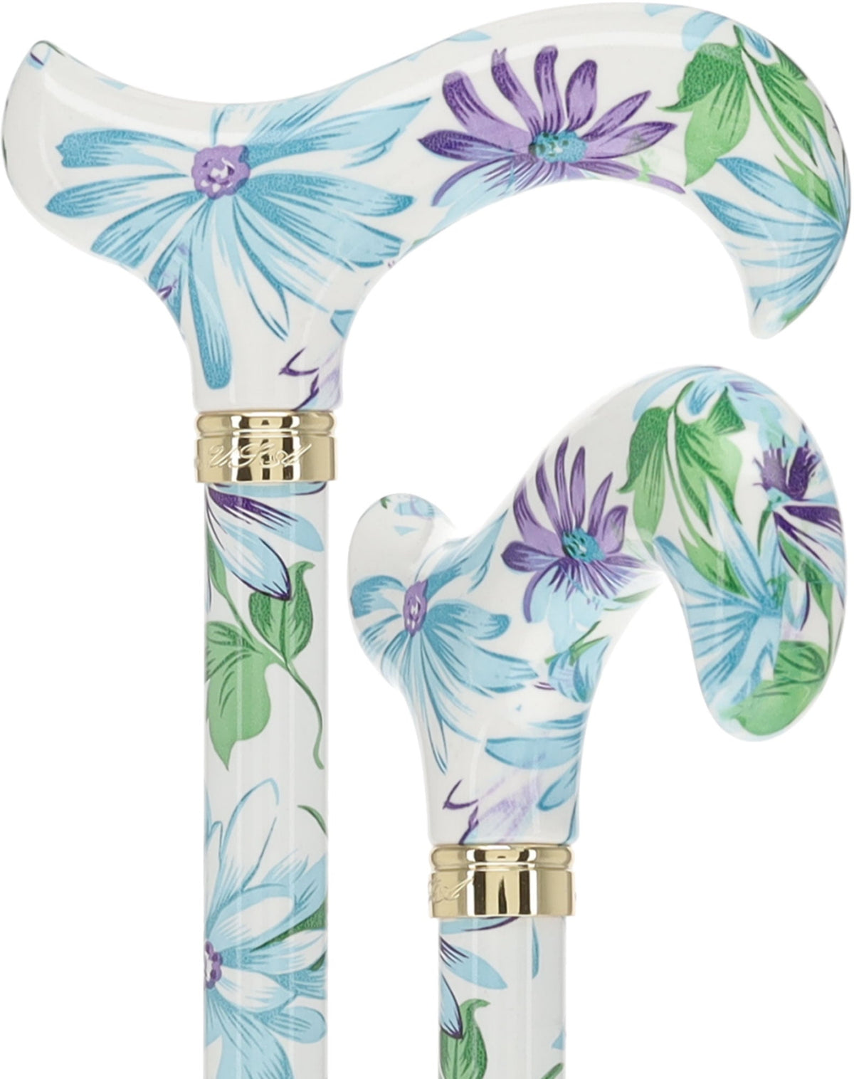 Heavenly Gardens: Designer Adjustable Cane w/ Patterned Handle Adjustable Walking Canes - Tophatter Daily Deals