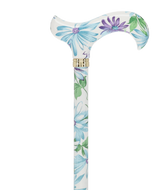 Heavenly Gardens: Designer Adjustable Cane w/ Patterned Handle Adjustable Walking Canes - Tophatter Daily Deals