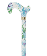 Heavenly Gardens: Designer Adjustable Cane w/ Patterned Handle Adjustable Walking Canes - Tophatter Daily Deals