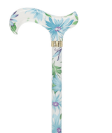 Heavenly Gardens: Designer Adjustable Cane w/ Patterned Handle Adjustable Walking Canes - Tophatter Daily Deals