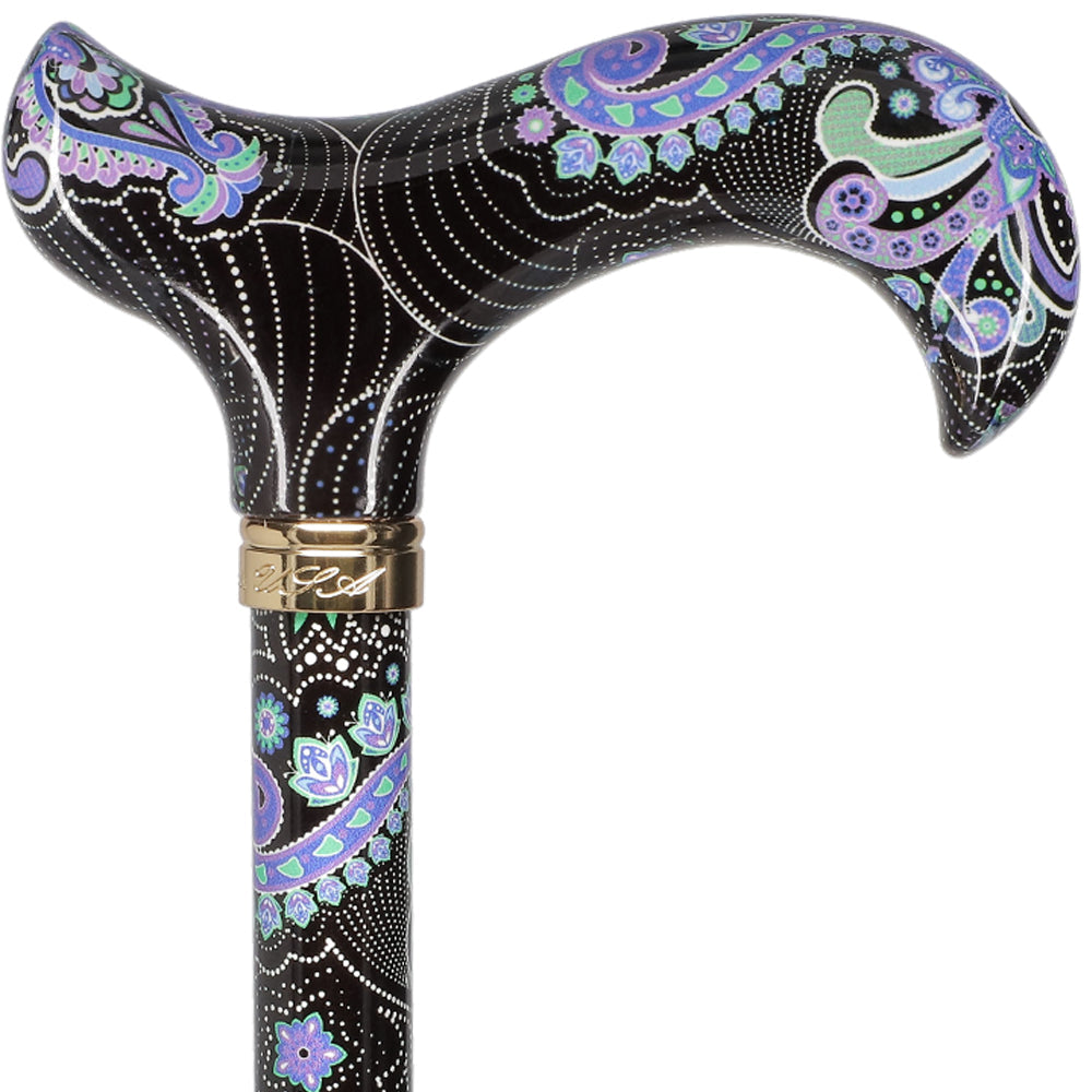 Purple Majesty: Designer Pattern Adjustable Cane w/ Safetbase Safetbase Canes - Tophatter Daily Deals