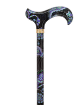 Purple Majesty: Designer Adjustable Cane w/ Patterned Handle Adjustable Walking Canes - Tophatter Daily Deals