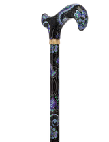 Purple Majesty: Designer Adjustable Cane w/ Patterned Handle Adjustable Walking Canes - Tophatter Daily Deals