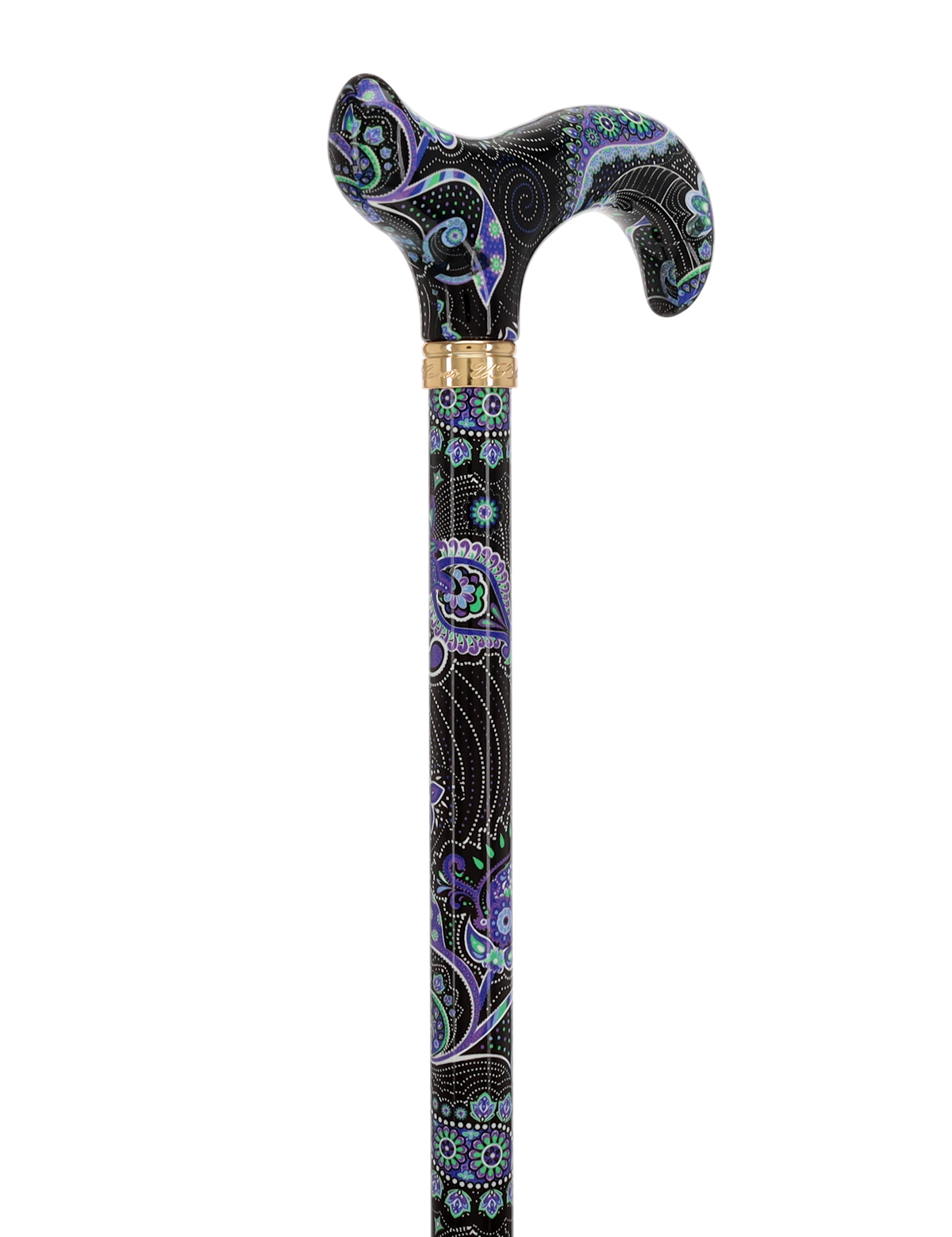 Purple Majesty: Designer Adjustable Cane w/ Patterned Handle Adjustable Walking Canes - Tophatter Daily Deals