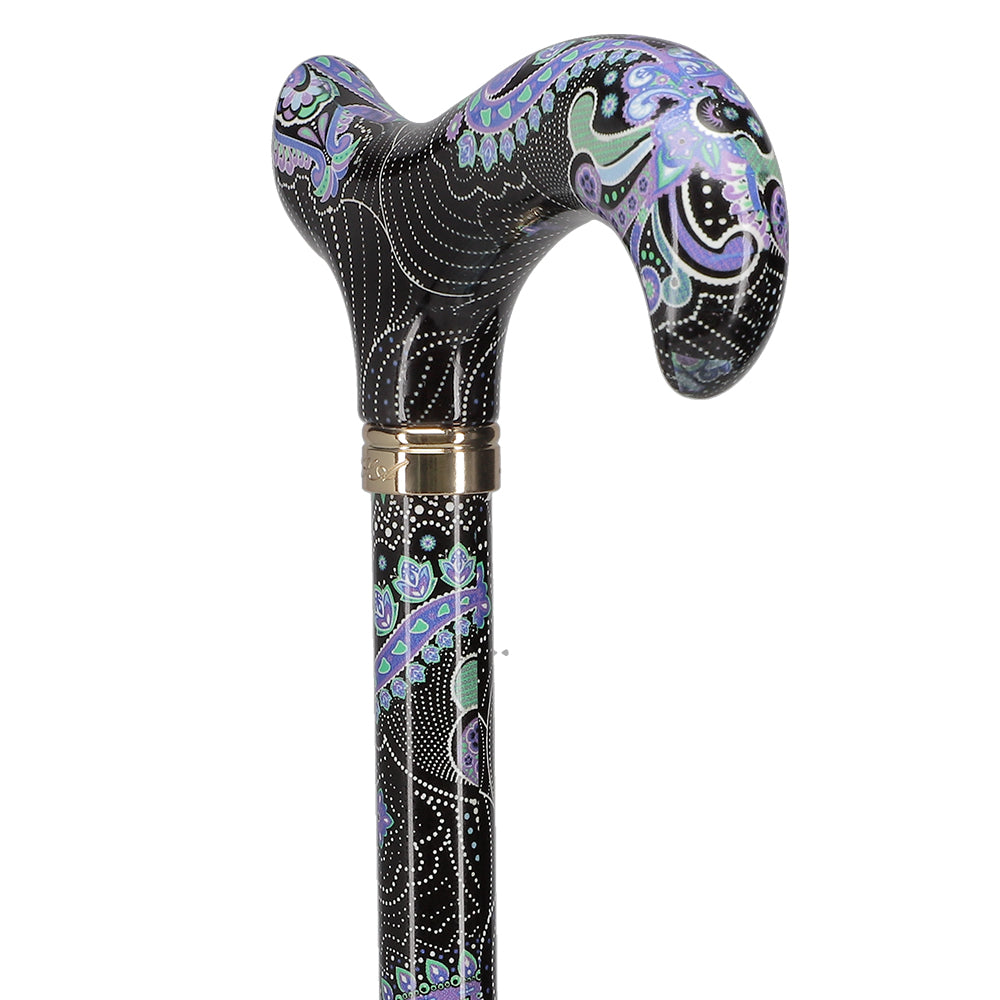 Purple Majesty: Designer Pattern Adjustable Cane w/ Safetbase Safetbase Canes - Tophatter Daily Deals