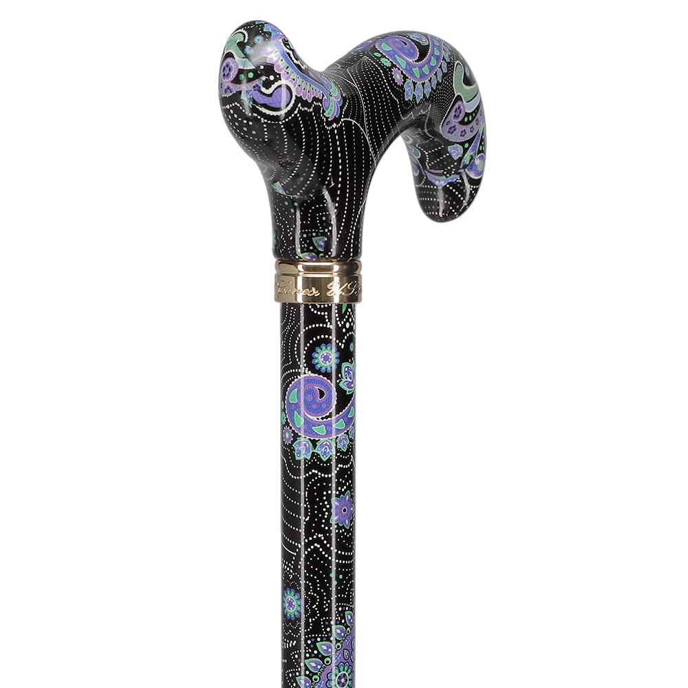 Purple Majesty: Designer Pattern Adjustable Cane w/ Safetbase Safetbase Canes - Tophatter Daily Deals