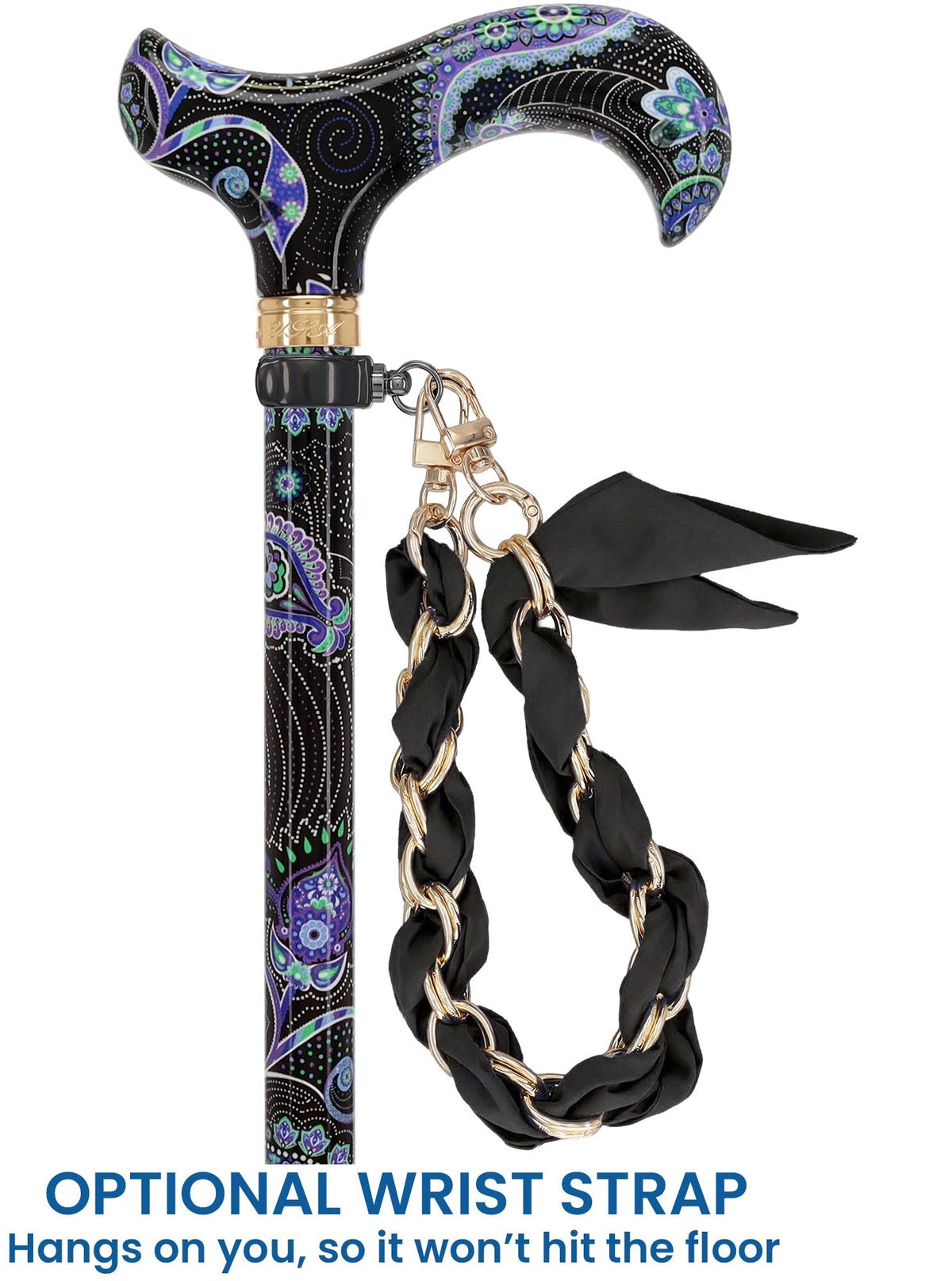 Purple Majesty: Designer Adjustable Cane w/ Patterned Handle Yes Adjustable Walking Canes - Tophatter Daily Deals